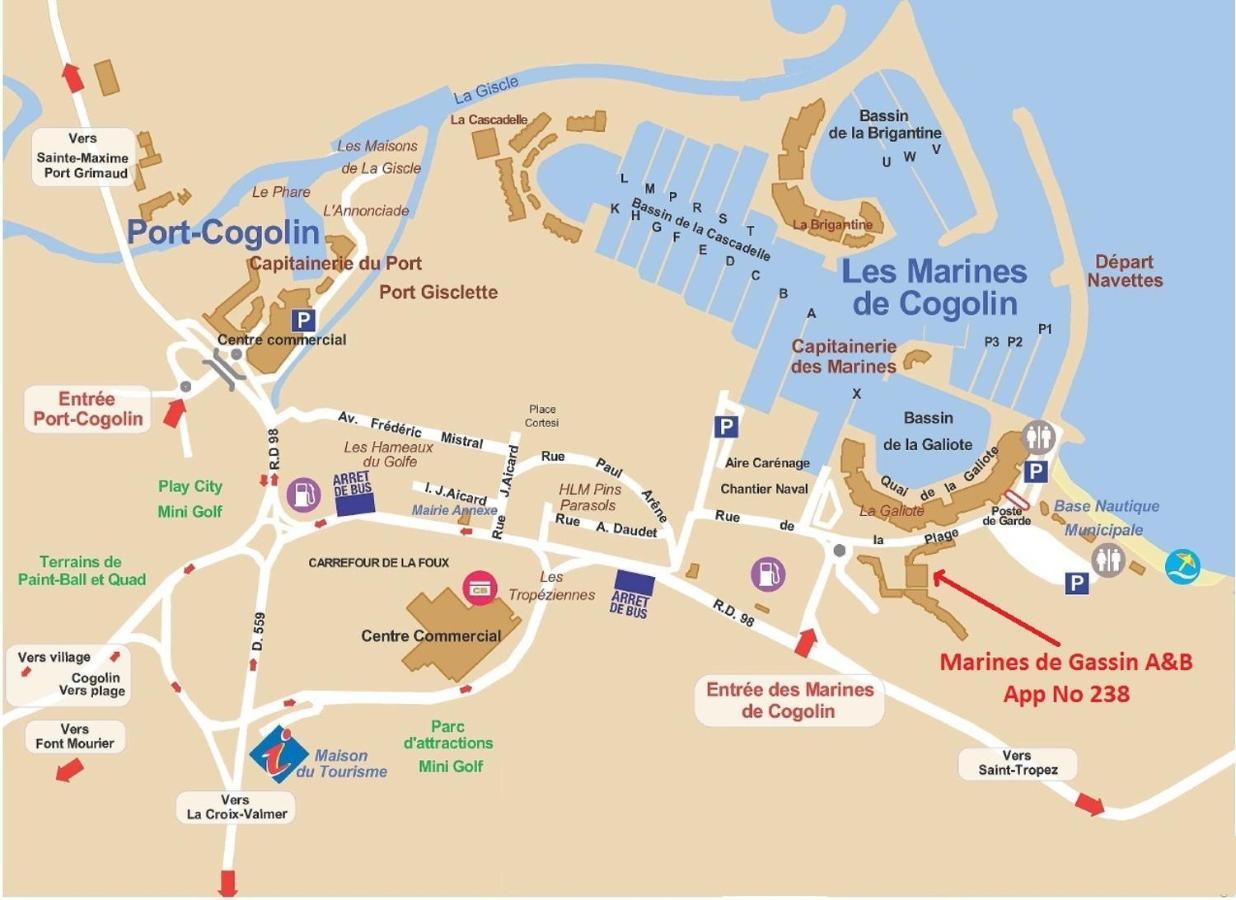 L'Azure, Marines De Gassin Apartman Kültér fotó